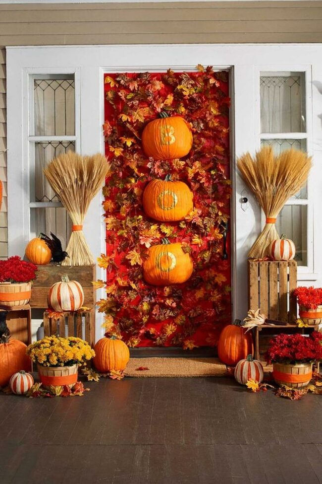 Orange Pumpkin Stacked "BO